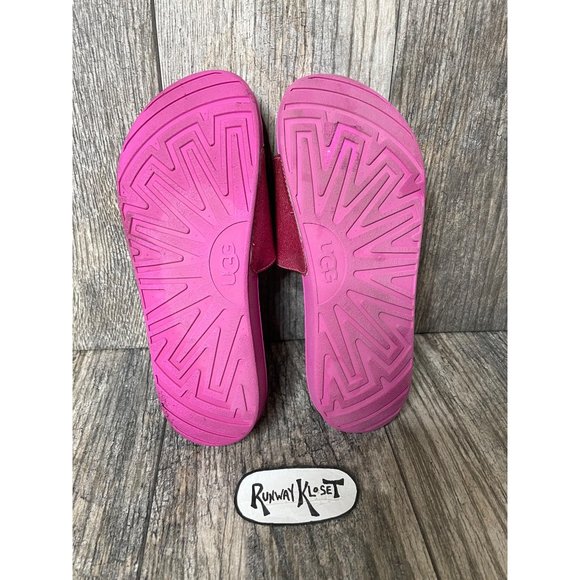 UGG Glitter Pink Slide Sandals Big Kids Size 4 1116688K - Picture 10 of 11
